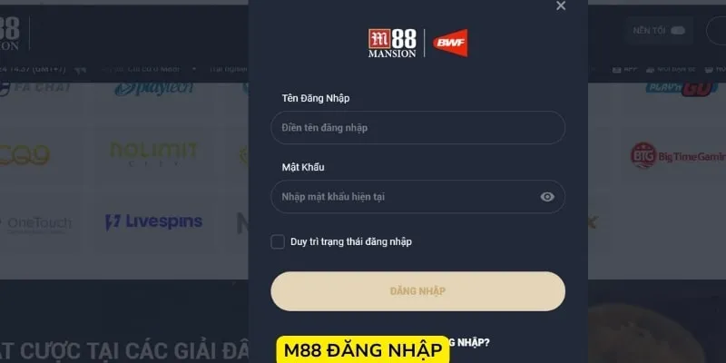 Cách đăng nhập M88 nhanh gọn chỉ trong 1 phút